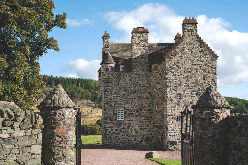 Exterior of Scottish Luxury Castle - Forter Castle